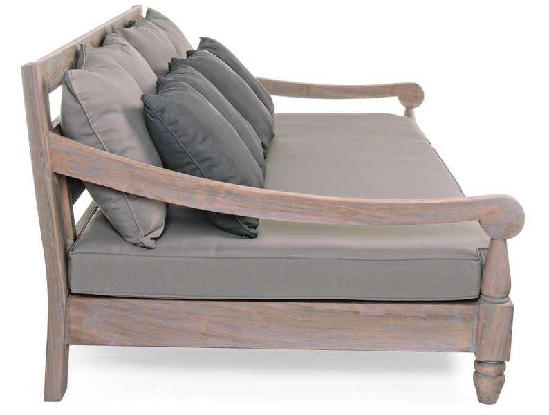 mutoni Canapé de jardin en bois avec coussin Bali (FSC)  