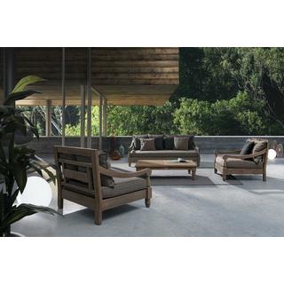 mutoni Canapé de jardin en bois avec coussin Bali (FSC)  