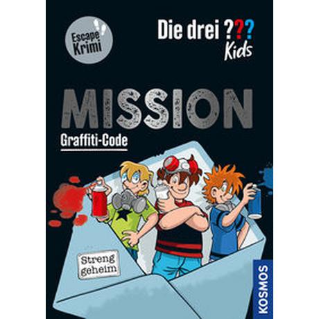 Die drei ??? Kids, Mission Graffiti-Code Schiefelbein, Nina; Schmidt, Kim (Illustrationen) Copertina rigida 