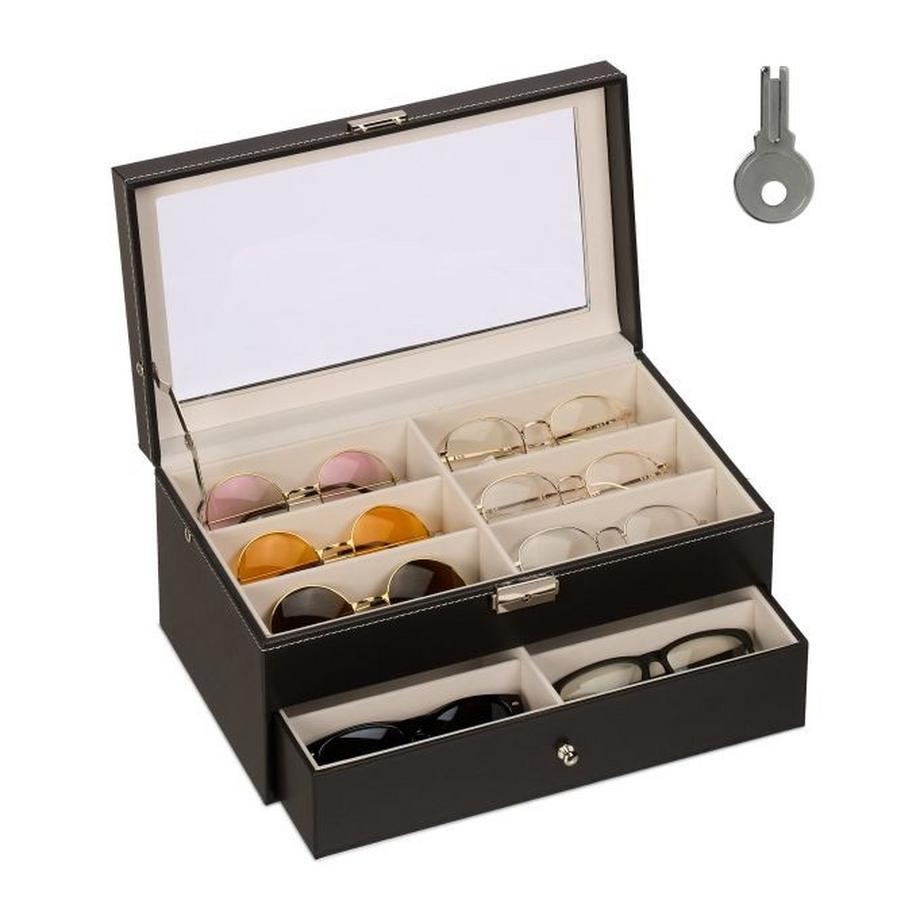 Northix  Brillenbox für 12 Brillen 