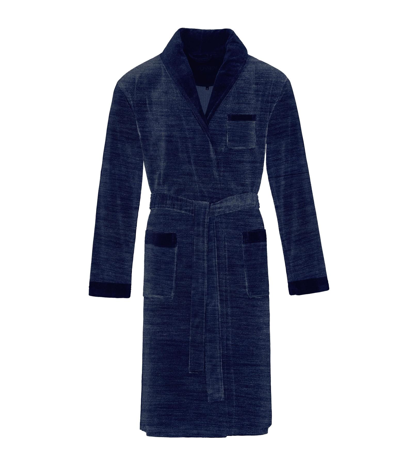 Image of Alberto Bademantel Unisex Blau Denim Dunkel S