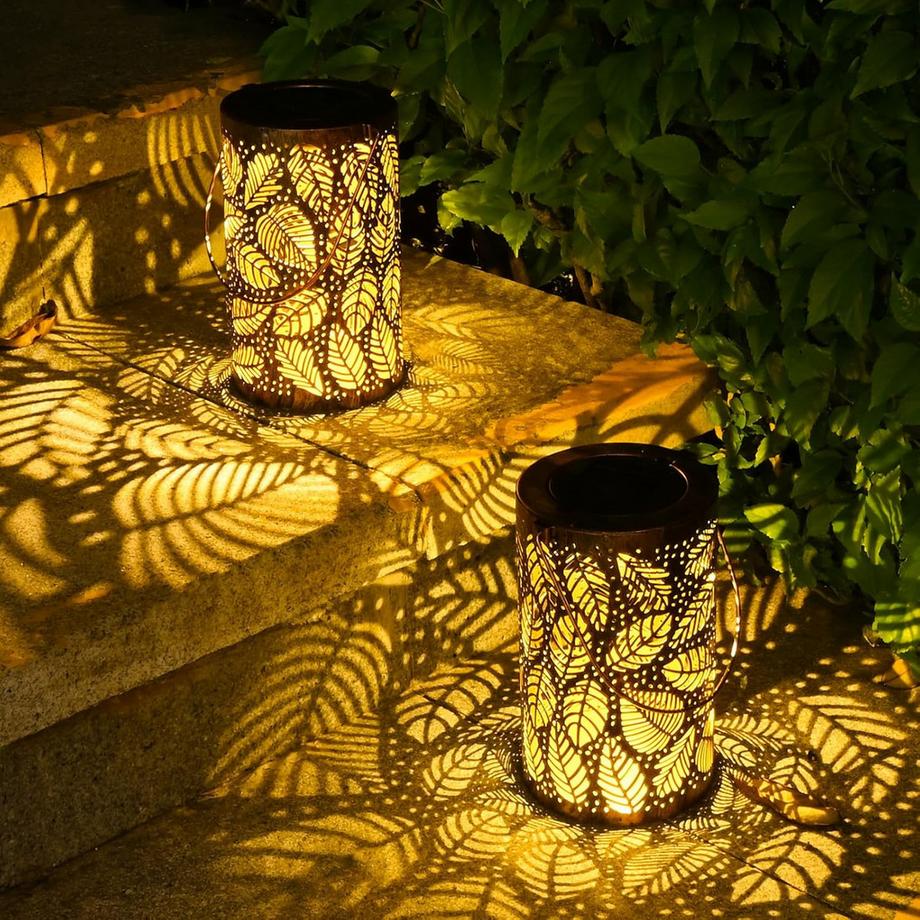 YUWANET Lanterne solaire LED Motif feuillage  