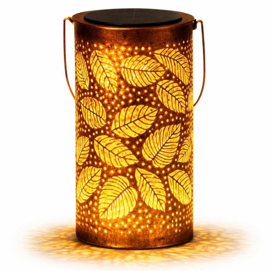 Lanterne solaire LED Motif feuillage