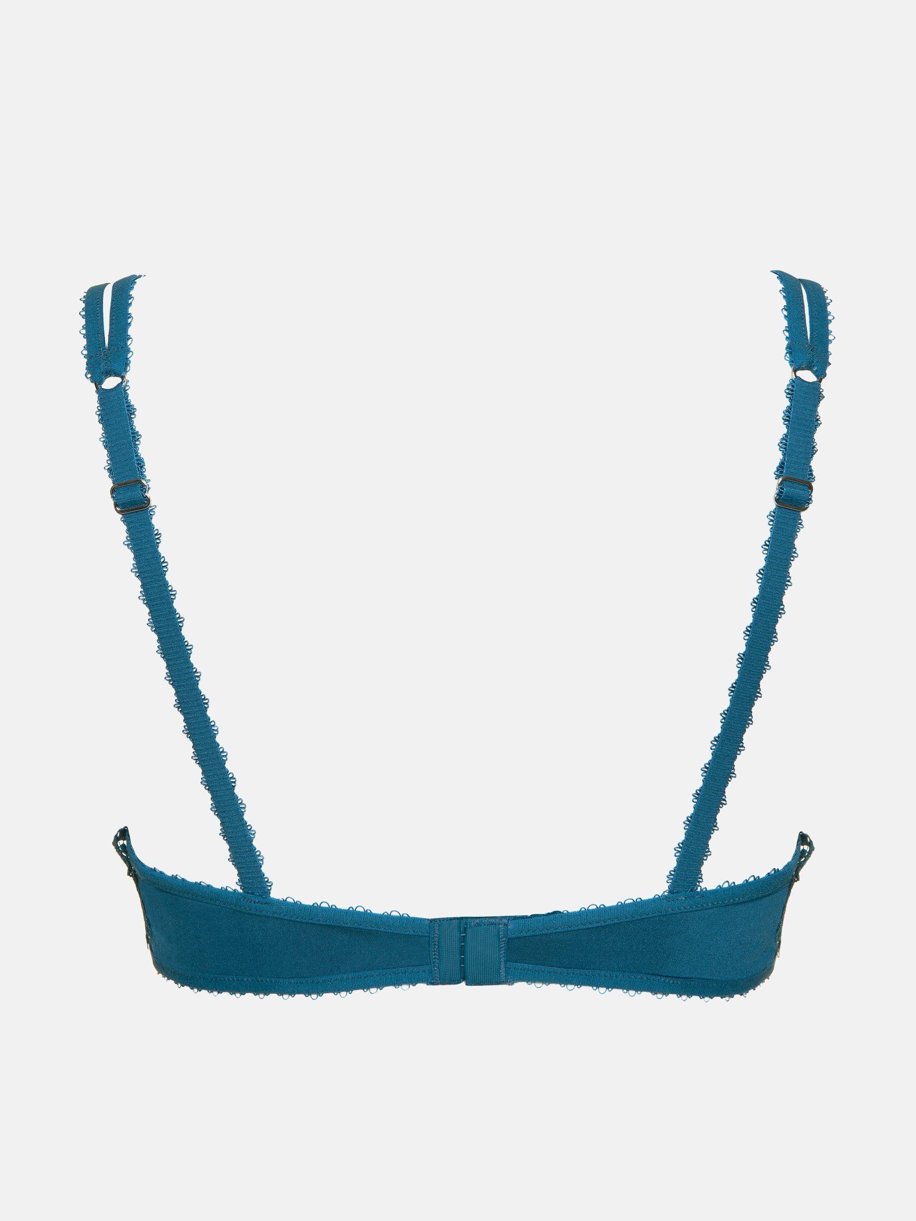Image of Pfingstrosen-push-up-bh Damen Blau B/80