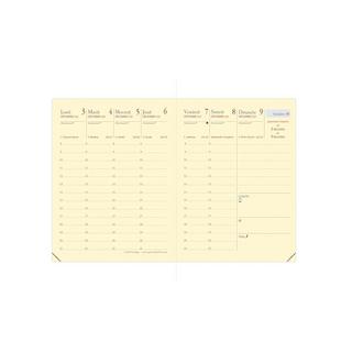 QUO-VADIS Quo Vadis - Einlagen Terminkalender - 2025 - Carla Prestige - Die Woche Planning - Französisch - Dez/Dez - 8x10,5 cm - Clairefontaine-Papier Elfenbein - Hergestellt in Frankreich  