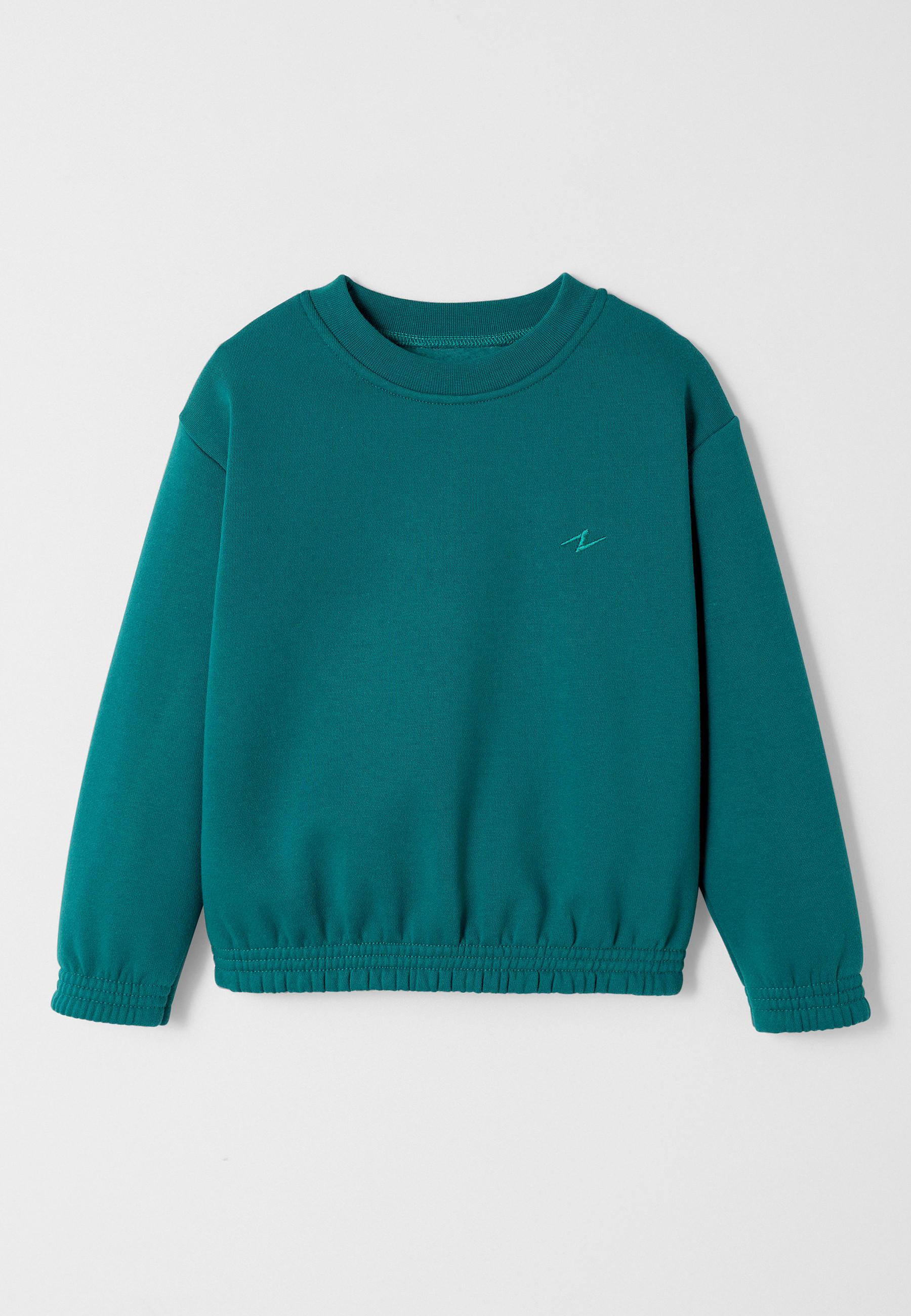 Image of Fleece-sweatshirt Kinder Thermolactyl Jungen Grün 152