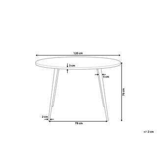 Beliani Esstisch aus MDF-Platte Modern ODEON  