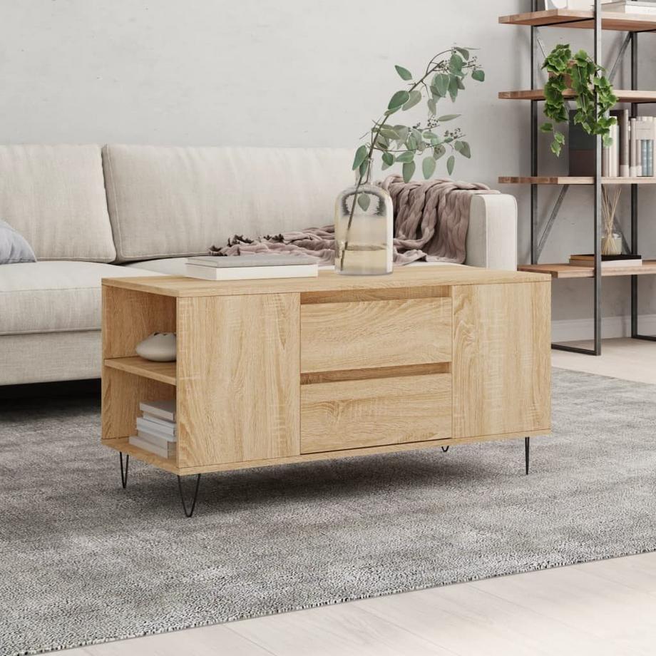 VidaXL Table basse bois d'ingénierie  