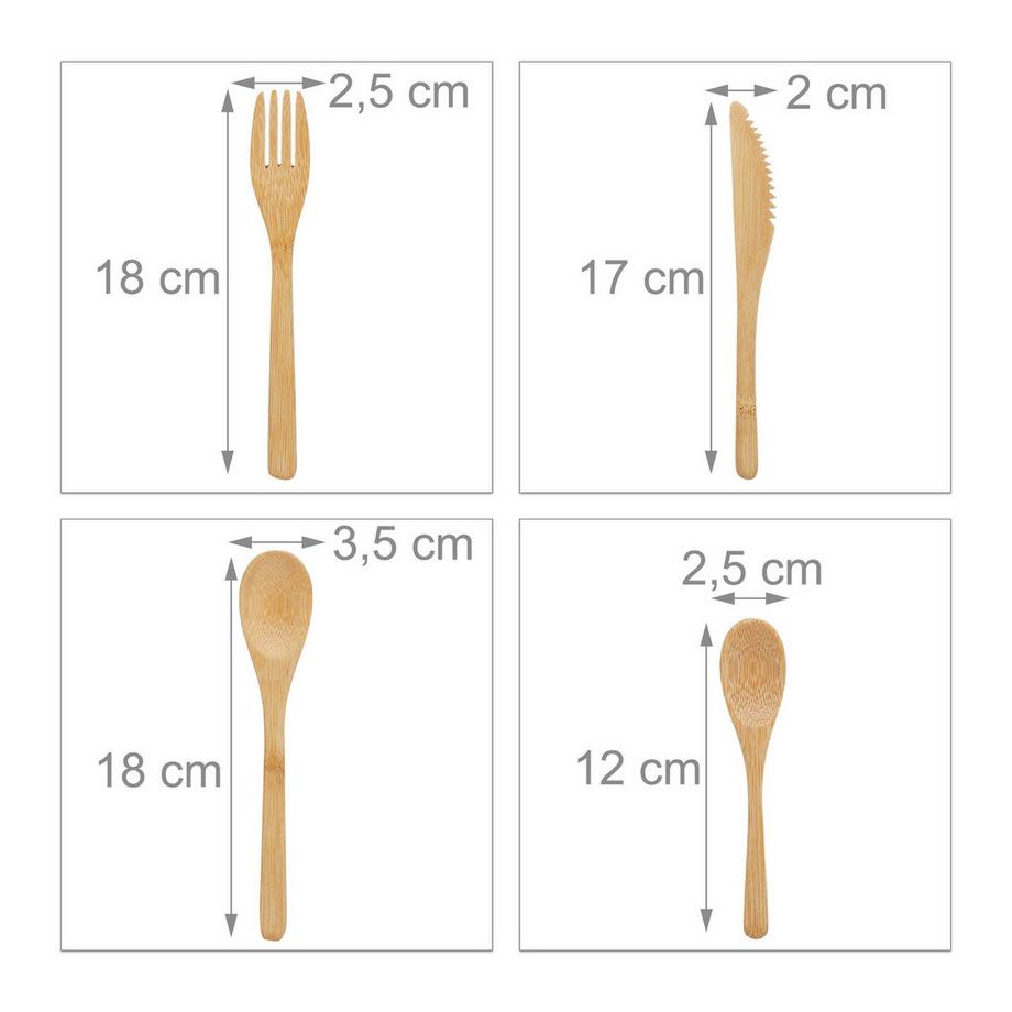 B2X  Couverts en bambou 