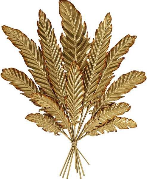 Image of Wandschmuck Leaf Bouquet Gold Wandschmuck Leaf Bouquet Gold