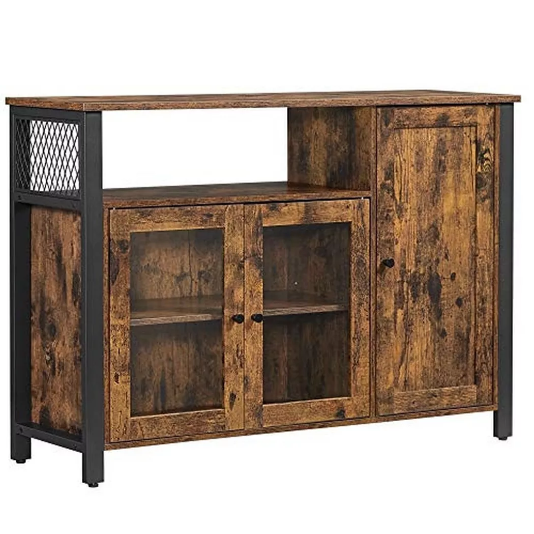 Pricenet - Industrieller Speiseschrank mit vielseitiger Aufbewahrung und Stabilität, 75 CM