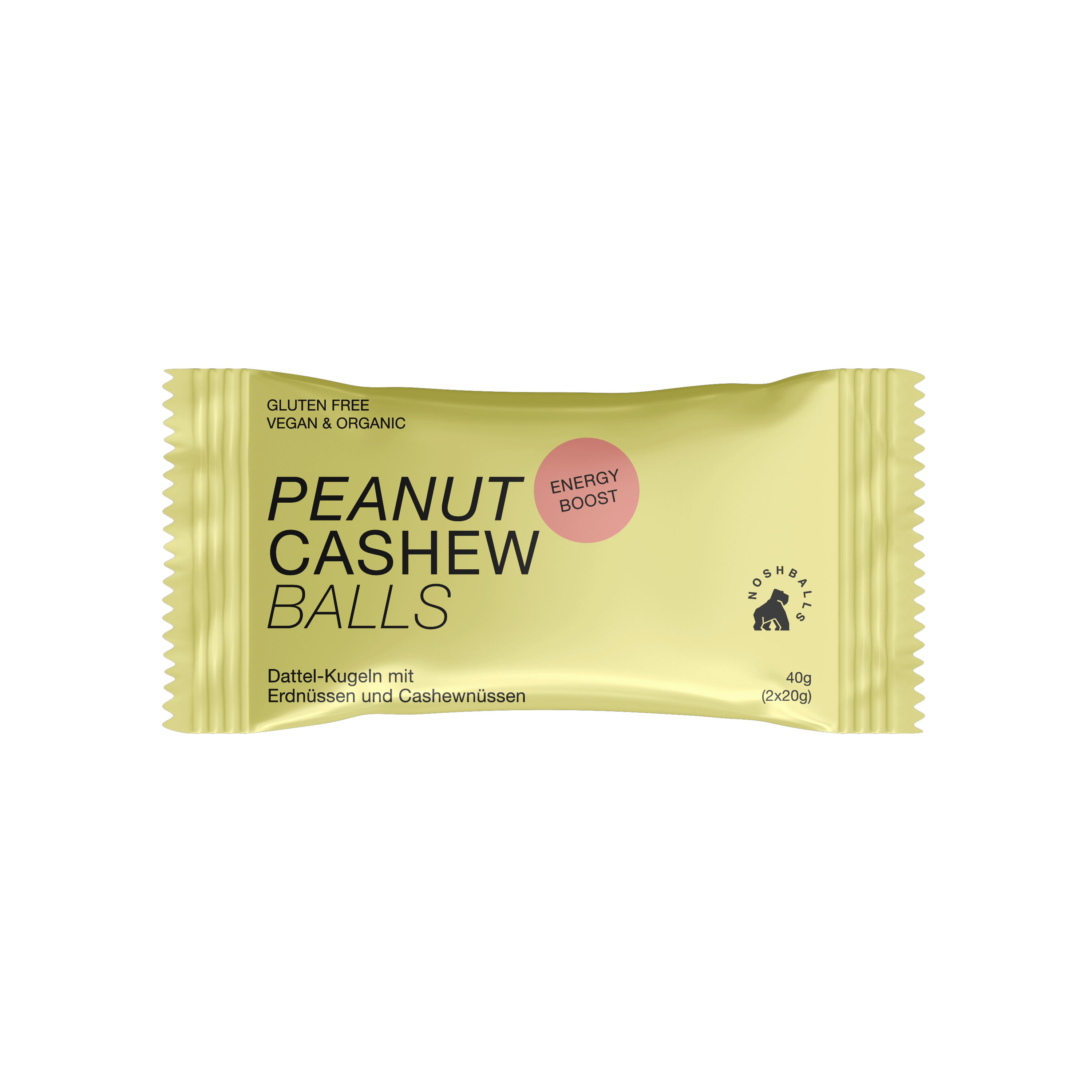 NOSHBALLS  Vegan Bio Protein Rawballs BOX à 20 paquets (contenu 2x20g) 