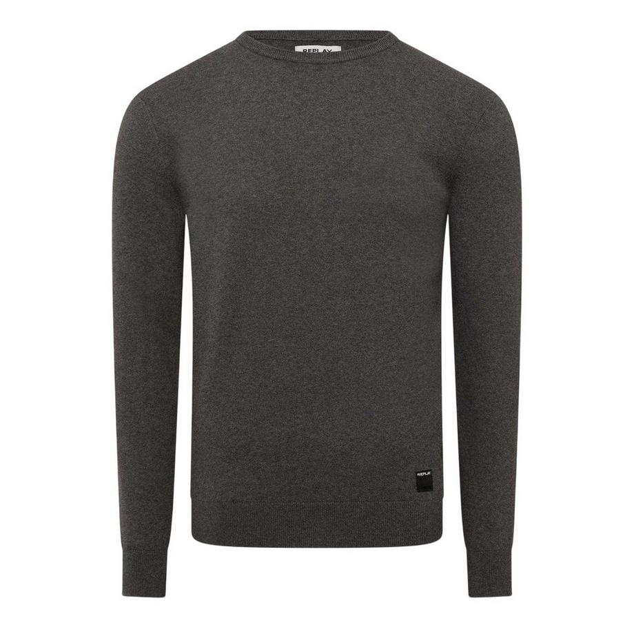 Maglione Misto Cotone Girocollo