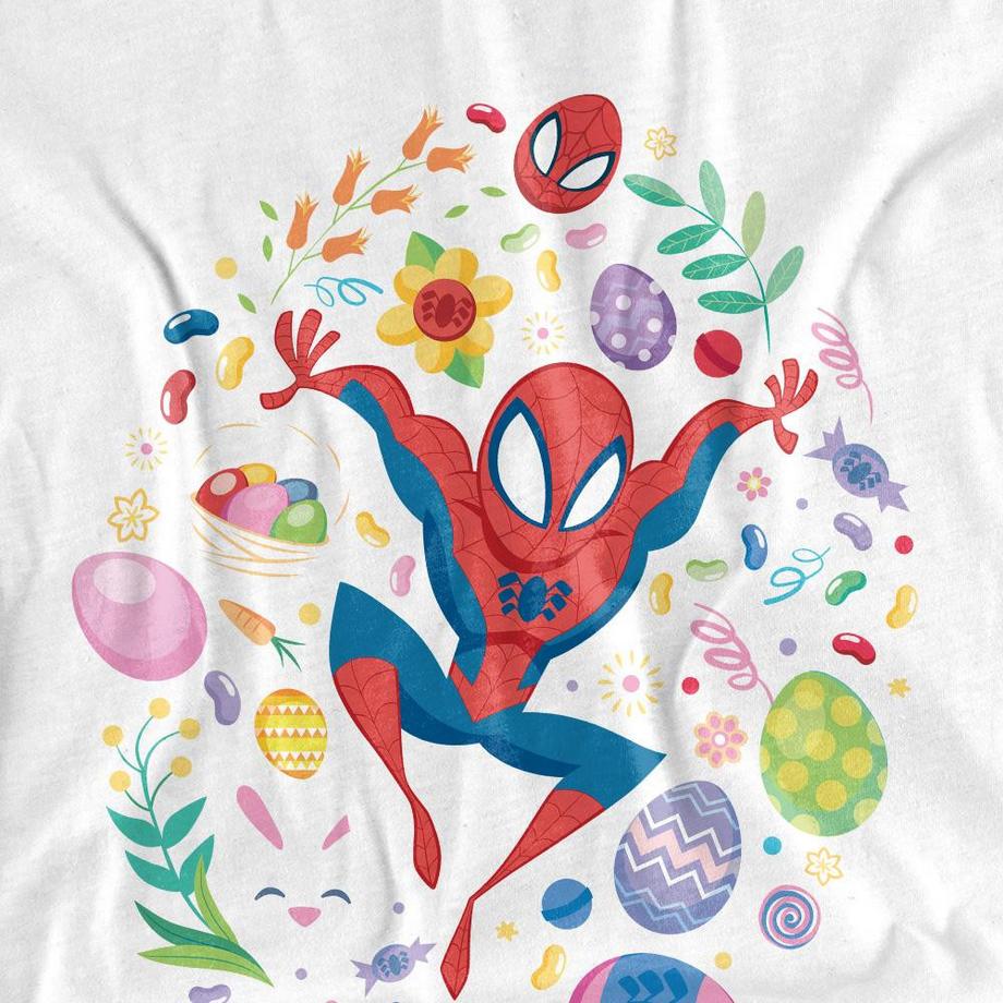 Spider-Man Easter Egg T-Shirt Maniche Lunghe  