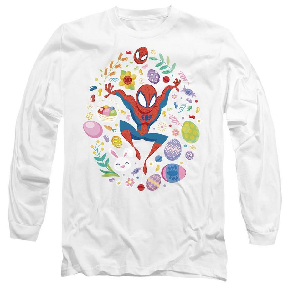 Spider-Man Easter Egg T-Shirt Maniche Lunghe  