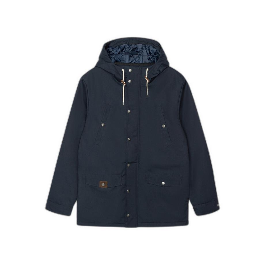 parka con bottoni a preione