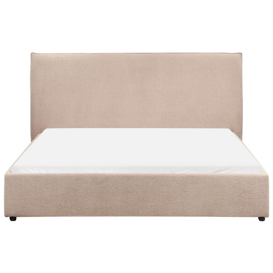 Beliani Wasserbett aus Bouclé  LAVAUR  
