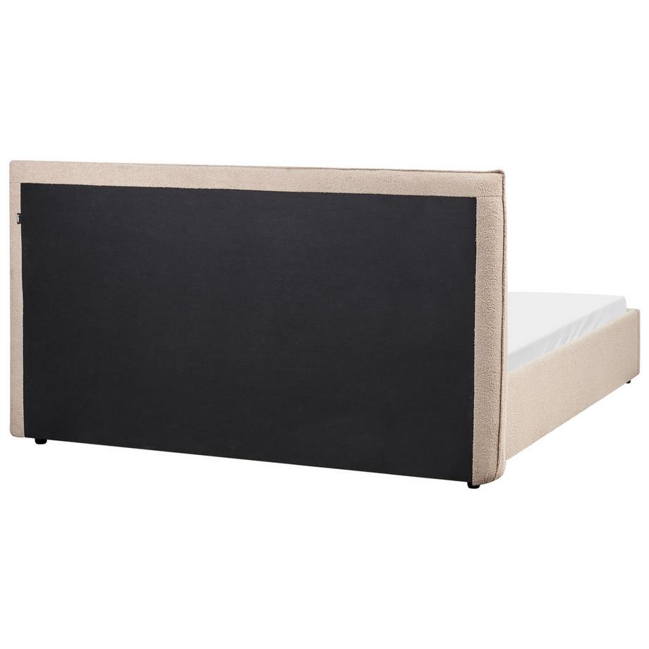 Beliani Wasserbett aus Bouclé  LAVAUR  