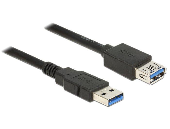 DeLock  85053 USB Kabel 0,5 m USB 3.2 Gen 1 (3.1 Gen 1) USB A Schwarz 