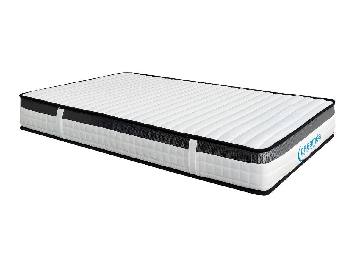 Vente-unique Ensemble 90 x 190 cm sommier + matelas mousse mémoire de forme ép.19cm - ORTHOMEMORY de DREAMEA  