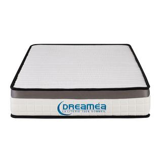 Vente-unique Ensemble 90 x 190 cm sommier + matelas mousse mémoire de forme ép.19cm - ORTHOMEMORY de DREAMEA  