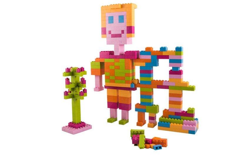 Q-BRICKS  Bausteine KINDERGARTEN Floral Mischfarben 