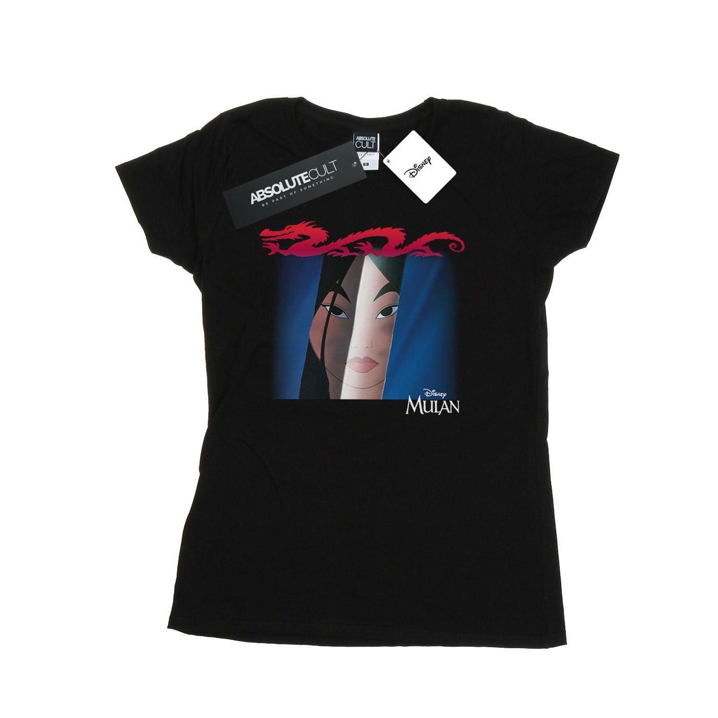 Image of Mulan Face Peep Tshirt Damen Schwarz S