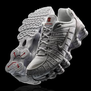 NIKE  Shox TL - White Metallic Silver 