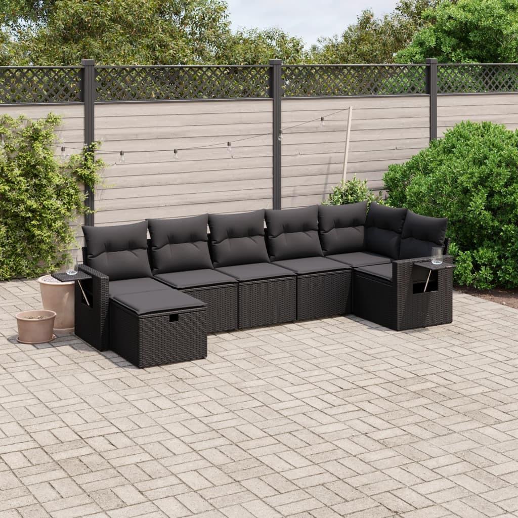 VidaXL set divano da giardino Polirattan  