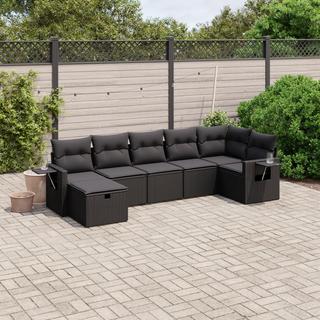 VidaXL set divano da giardino Polirattan  