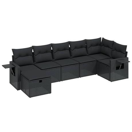 VidaXL set divano da giardino Polirattan  