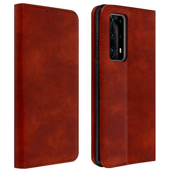 Avizar  Etui Huawei P40 Pro Portefeuille Marron 