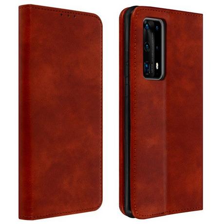 Avizar  Etui Huawei P40 Pro Portefeuille Marron 