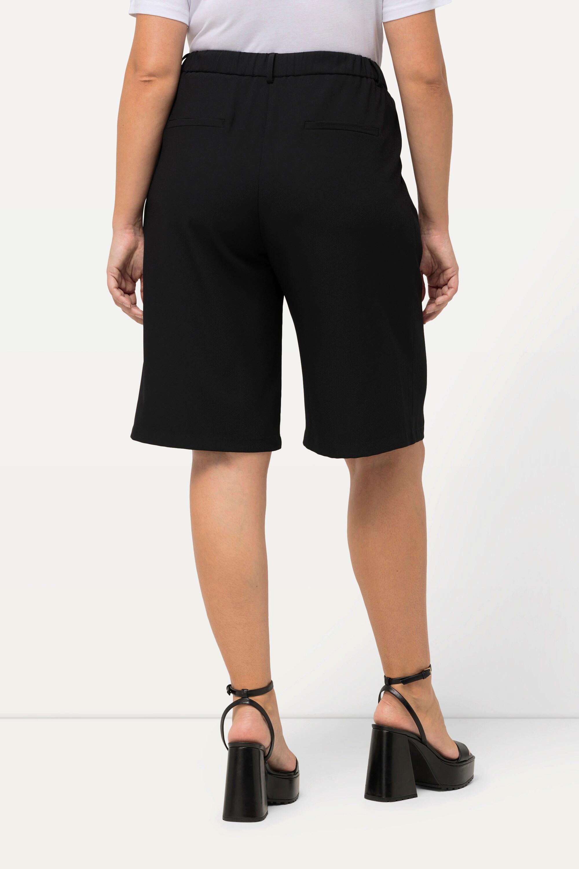 Ulla Popken  Bermuda-Shorts, weites Bein, Bundfalten 