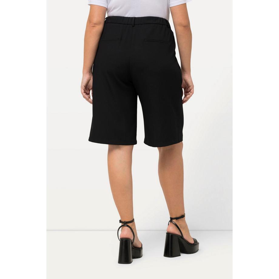 Ulla Popken Bermuda Shorts Weites Bein Bundfalten  