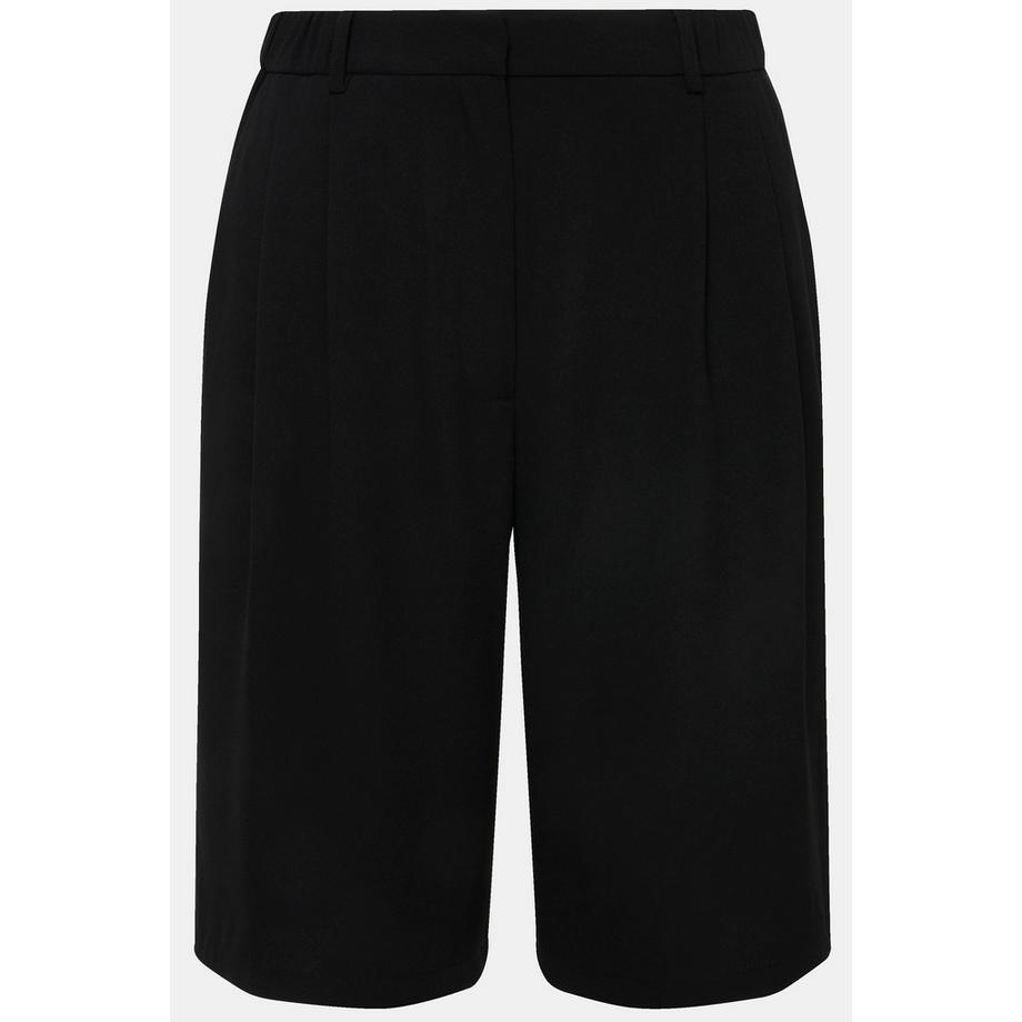 Ulla Popken Bermuda Shorts Weites Bein Bundfalten  