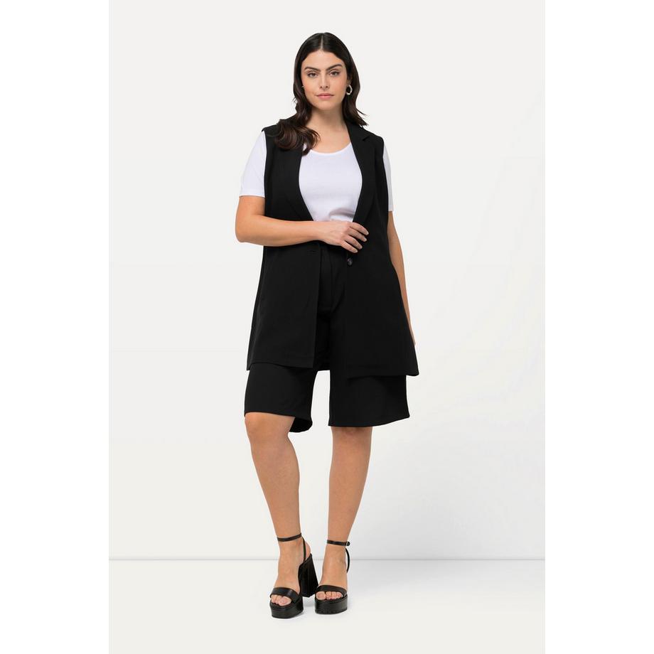 Ulla Popken Bermuda Shorts Weites Bein Bundfalten  