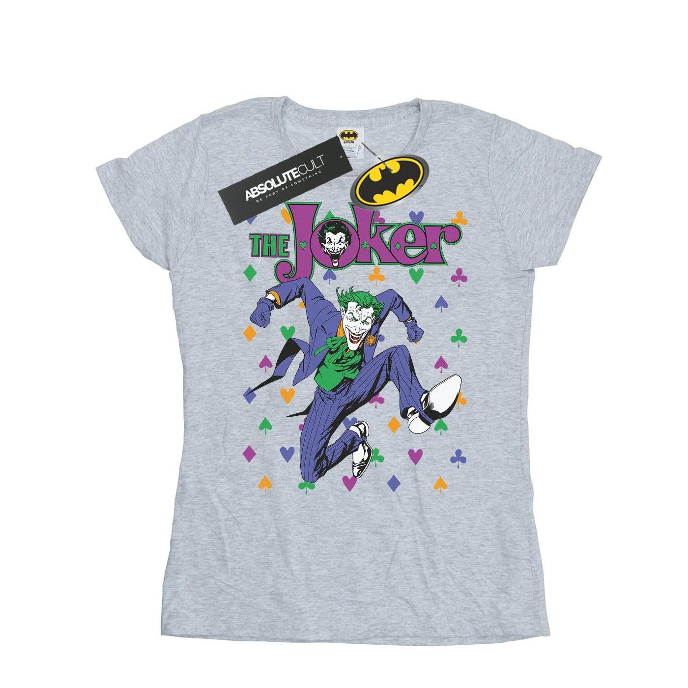 Image of Batman Joker Cards Jump Tshirt Damen Grau XXL