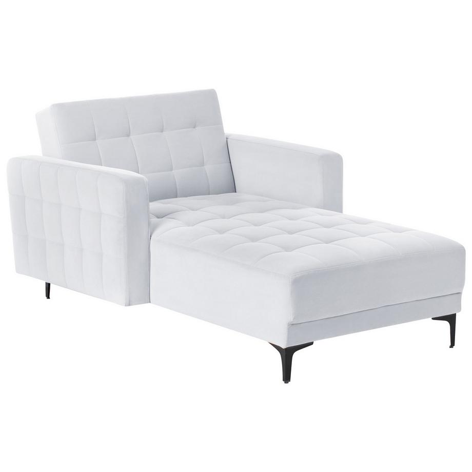 Beliani Chaise longue en Velours Glamour ABERDEEN  