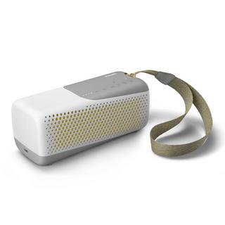 PHILIPS  TAS4807W Wireless speaker sport, Altoparlante portatile, Bluetooth Multipoint, IP67, Fino a 12 ore, (Bianco) 