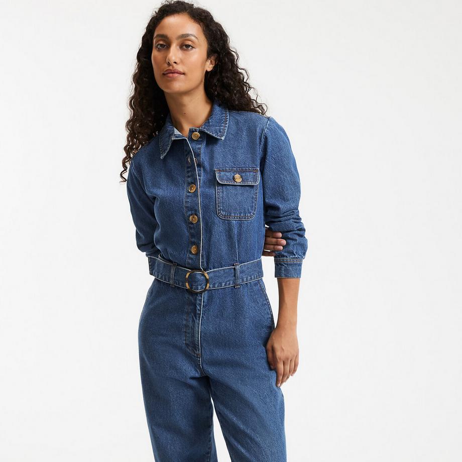 La Redoute Collections Eryn Combinaison pantalon en denim Signature  