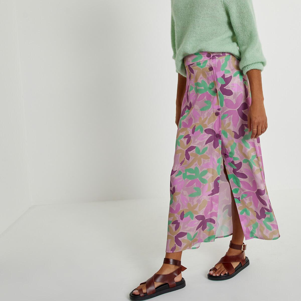 Image of Ausgestellter Rock Mit Blumenprint Damen 46