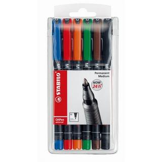 STABILO STABILO OHP Pen permanent M 843/6 6er Etui  