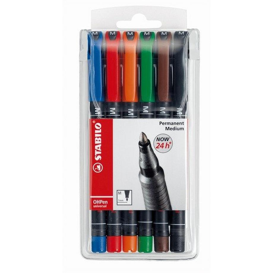 STABILO OHP Pen permanent M  6er Etui