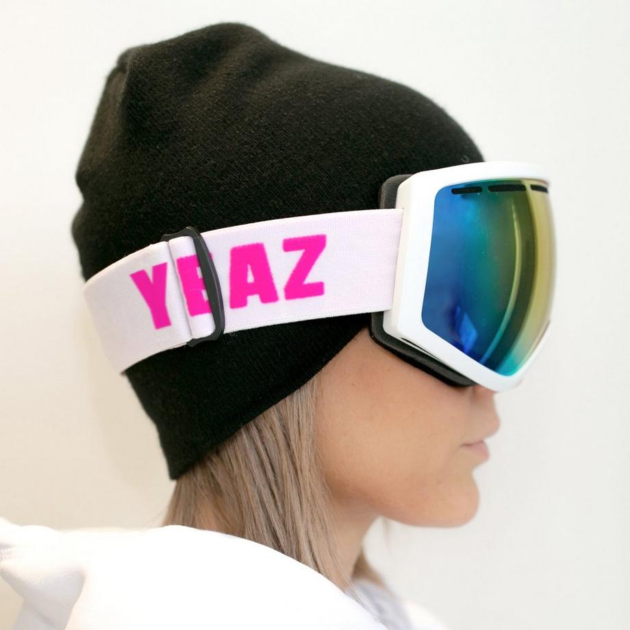 YEAZ  PEAK Occhiali da sci e snowboard rosso/bianco 