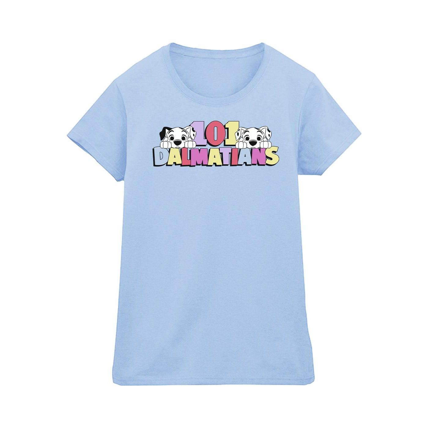 Image of 101 Dalmatians Multi Colour Tshirt Damen Blau L