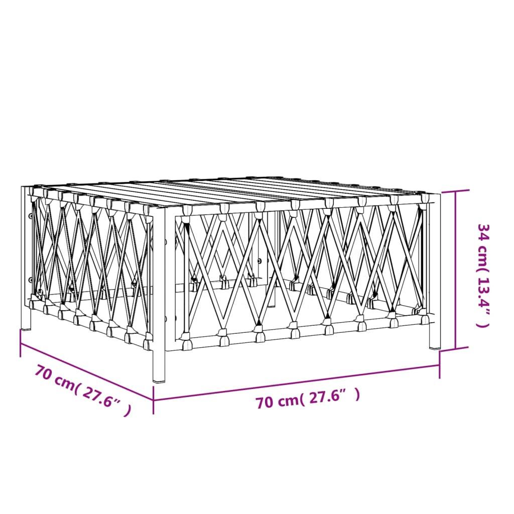 VidaXL Table de jardin tissu  