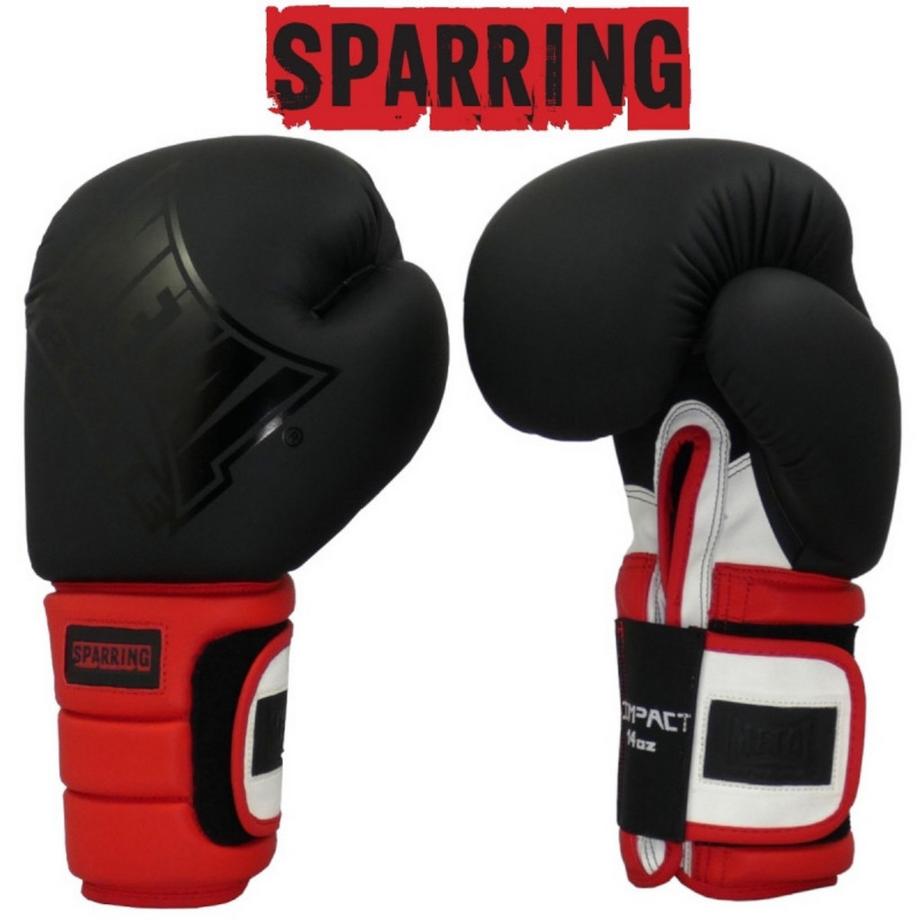 METALBOXE  Gant Sparring Noir/Rouge/Blanc 16 Oz 