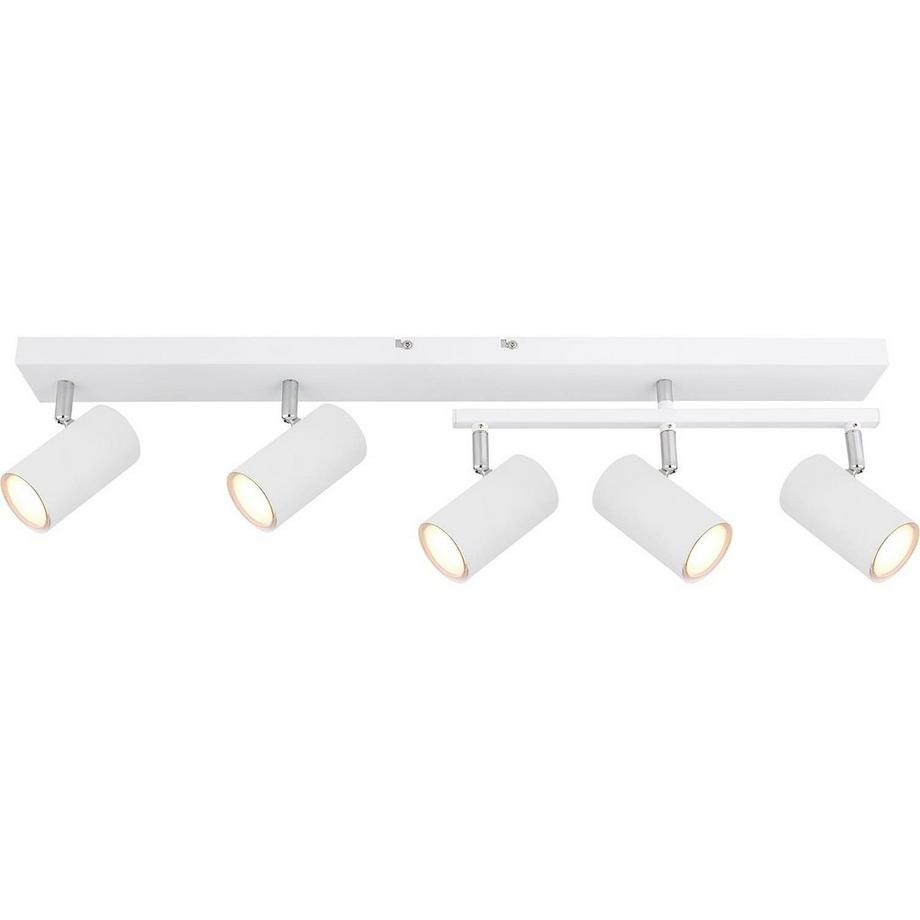 mutoni Strahler Robby Metall weiss 5xGU10  