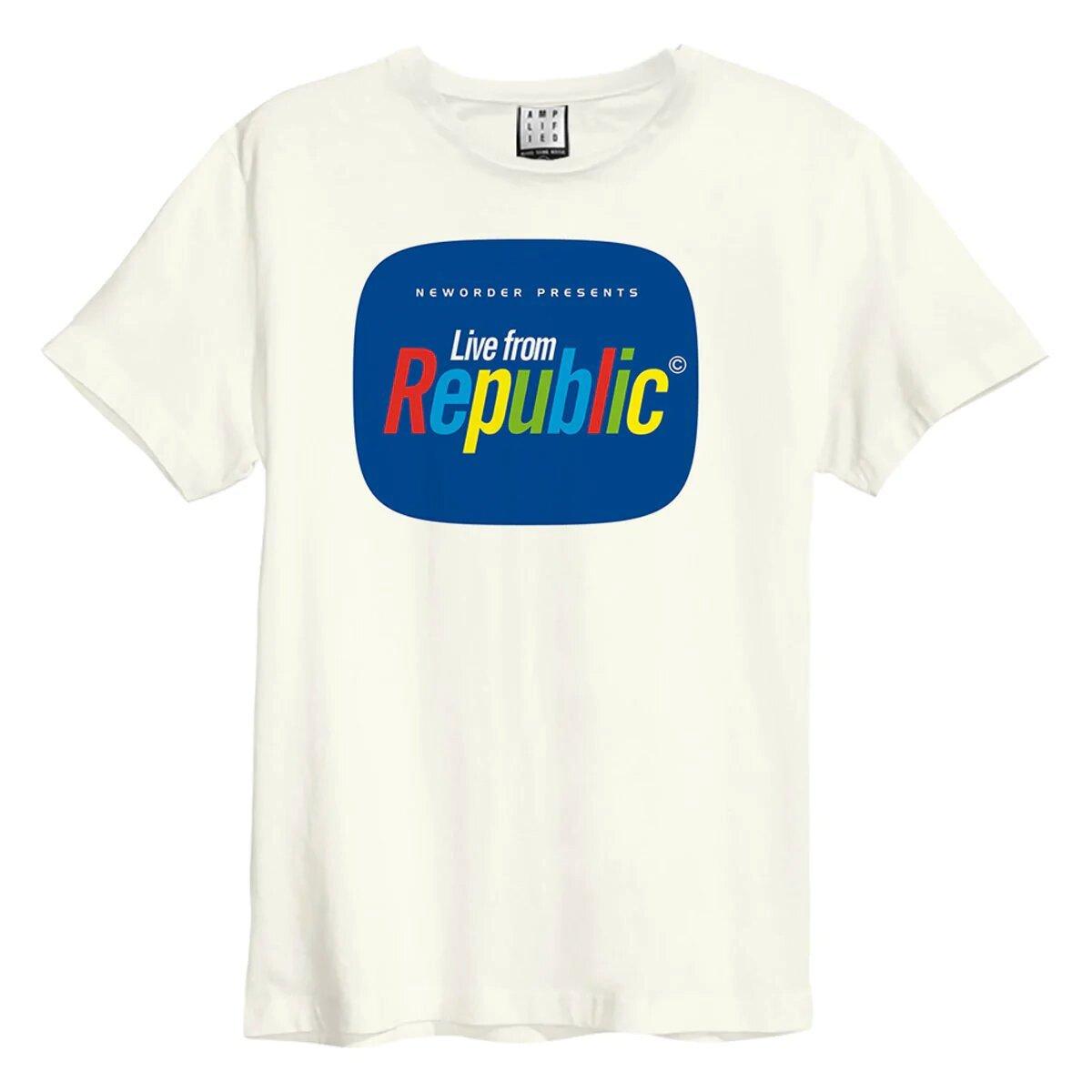 Image of Live From Republic Tshirt Damen Weiss L